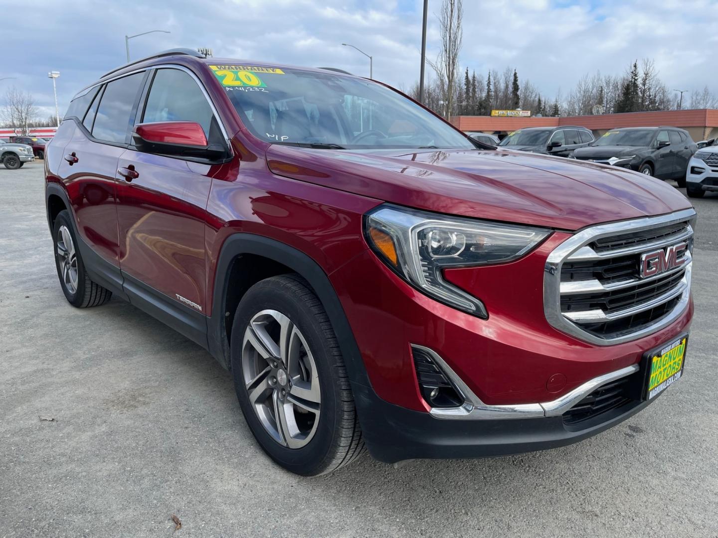 2020 BURG /Black GMC TERRAIN SLT (3GKALVEV5LL) with an 1.5L engine, Automatic transmission, located at 1960 Industrial Drive, Wasilla, 99654, (907) 274-2277, 61.573475, -149.400146 - Photo#3